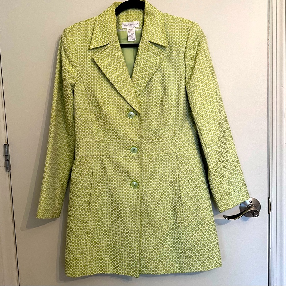 Worthington Spring Green Blazer Jacket Size 6